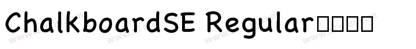 ChalkboardSE Regular字体转换